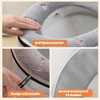 EQLEF Toilet Seat Warmer Covers, Plush Toilet Seat Pad with