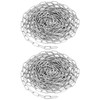 QWORK® 2 Pack Galvanized Steel Chain - Ø 2 mm