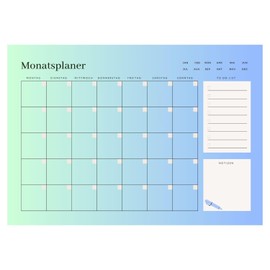 Olanmarp Magnetic Planner - Reusable, Wipe-Clean Weekly or Monthly Planner for Household, Fitness, Meal Planning - Perfect Writeable with Non-Permanent Pen - DIN A4 (Month)