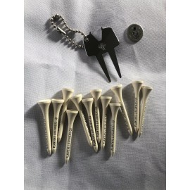 Bassett Divot Tool -  Vintage Planters Life Savers Co + 12 Tees + Ball Marker