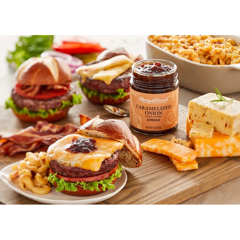 Harry & David Smoked Onion Pepper Spread (11 Ounces), Crackers