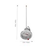 STOBAZA 1pc Stainless Steel Barbecue Thermometer Dial Baking Thermometer for