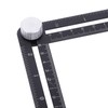 Hole Locator Steel Multi Angle Measuring Ruler Portable Universal Wall