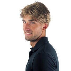 WIG ME UP - GFW967-14 Wig Men Short Youth Casual Fashion Dark Blonde Parting