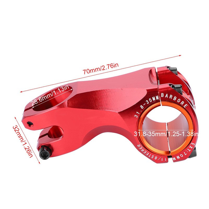 Mountain Bicycle -17 Degree Alunimium Alloy Bike Tube Stem 31.8mm