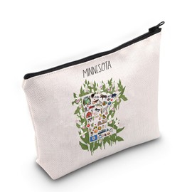 Minnesota Favorite Gift Minnesota Vacation Cosmetic Bag Minn-esota Lover Gift (Minnesota CA Bag)