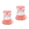 Dish Brush with Soap Dispenser for Dishes, Pots, Pans –