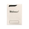Hotel Supplies, Welcome Hotel Key Card Holder, White Hotel Room
