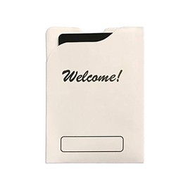 Hotel Supplies, Welcome Hotel Key Card Holder, White Hotel Room Key Card with Room Assignment 3.5" x 2.5" (3-1/2" x 2-1/2") (100)