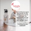 kikadu Panda Water Bottle Silver Grey - Children's Tableware, BPA-Free,