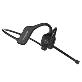 Open Ear Headphones with Microphone, Bluetooth 5.2 Waterproof Sweatproof Wireless Headset with Noise Cancelling Mic, Open Ear Duet for Meeting Sport Jogging Running Driving Cycling Hiking