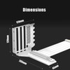 GLOTRENDS 2-Slot GPU Support Bracket with 180mm PCIe 4.0 Riser