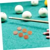 Kisangel 80pcs Billiard Pool Tips Replacement Wear-Resistant Leather Tips for