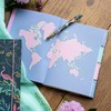 Sara Miller Savannah A5 Travel Journal with tabbed pages and