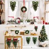 Zomiboo 8 Pcs Christmas Greenery Swag with Eucalyptus Mixed Pine