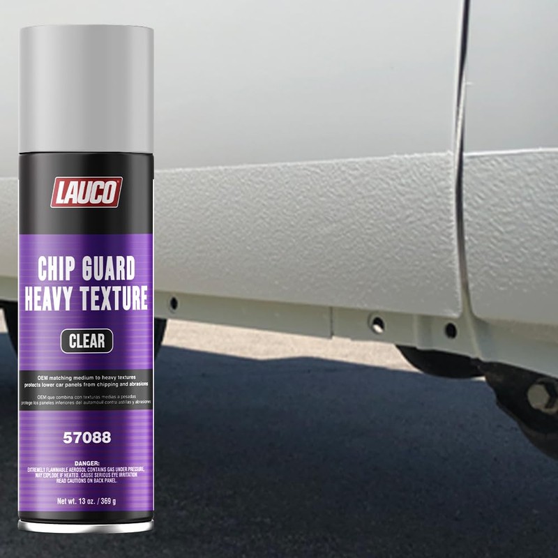 LAUCO Heavy Texture Chip Guard Clear Aerosol Spray Can 13oz