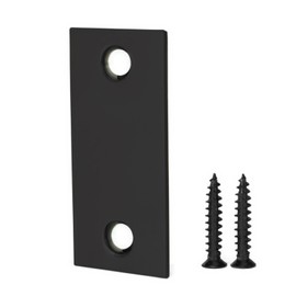 Siwil Door Edge Hole Filler Plate 1-1/8”x 2-3/4”, Deadbolt Cover Plate, Stainless Steel in Black Finish – 1 Pack