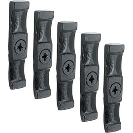 IRONTITE® 5Pc Black Turn Button Latch 63mm (2.5") Turn Buttons, Cupboard Latch, Turn Button Fastener Cabinet Latch, Screws Included, Internal Or External Use Turn Latch.