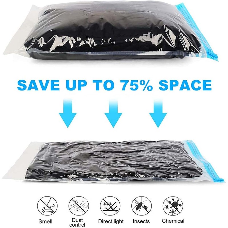 DAWNTREES 6 Pack Travel Space Saver Bags Vacuum Storage, 50x70cm,Compression