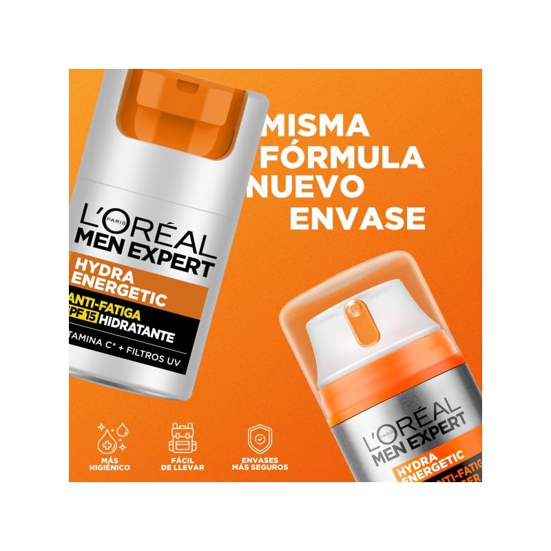 Men Expert Hydra Energetic Hidratante Anti-Fatiga Spf15 50 M