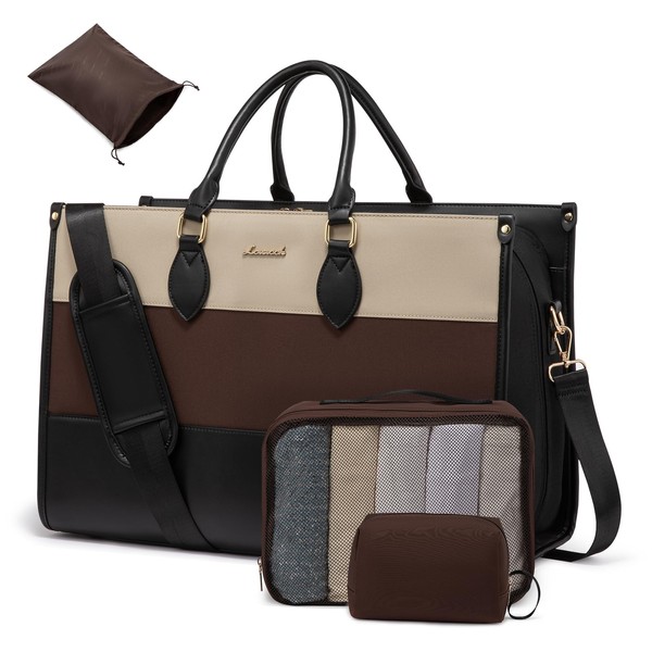 LOVEVOOK Weekender Bags for Women 18-21" Large Capacity Dual Material