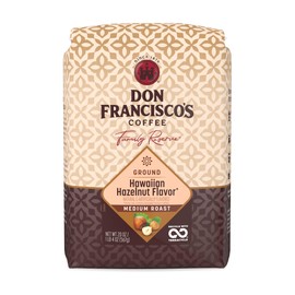 Don Francisco's Hawaiian Hazelnut Ground Coffee, Medium Roast – 100% Arabica, Flavored Coffee, 20 oz Bag