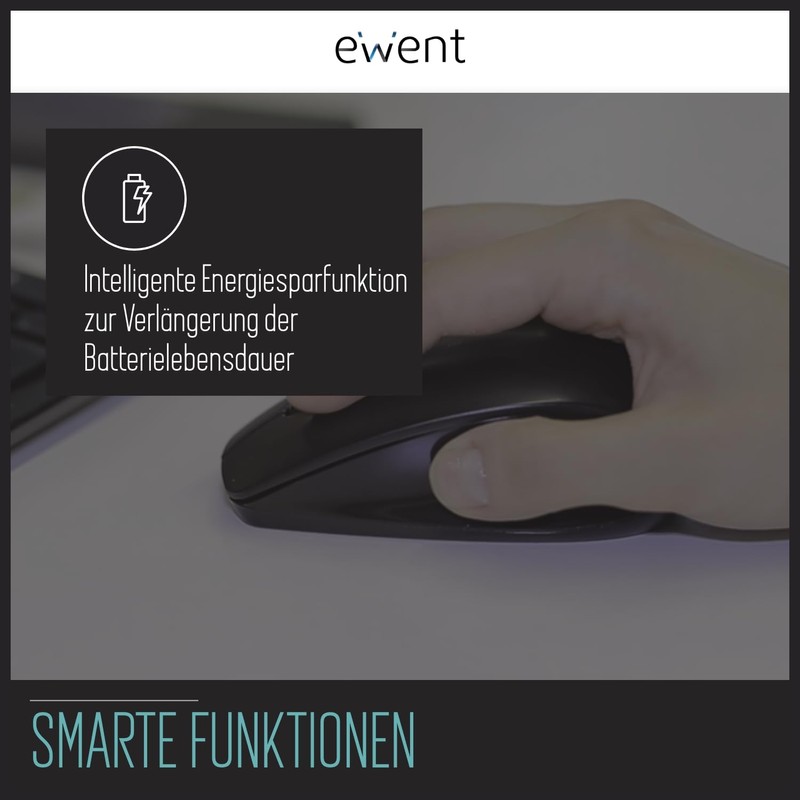 Ewent Wireless Mouse Wireless 1000dpi black