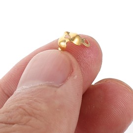 NUOBESTY Jewelry Handbag Buckle Clasp Clip Set Bead String Knot Covers 1000Pcs Metal Buckles for Bracelet Necklace DIY Kit