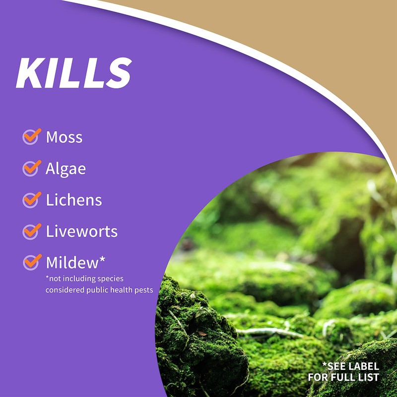 Bonide MossMax, 32 oz Ready-to-Spray Control for Algae, Moss and