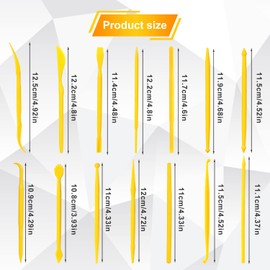 14pcs Plastic Clay Tools for Kids, Double-Ended Polymer Clay Tool Set Modeling Clay Sculpting Tools for Pottery Sculpture Ceramics Artwork Crafts