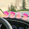 wonuu Pink Rubber Duck with Heart-Shaped Sunglasses Car Ducks Small