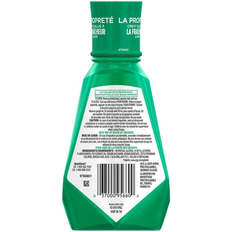 Crest Classic Mouthwash Original Formula, 250 ml