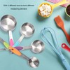 5pcs Stainless Steel Thermal Insulation Measuring Scale Cups Set Kitchen