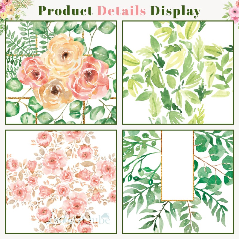 Cross Floral Hanging Swirls, Baptism & First Communion Party Ceiling