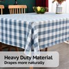 Yofori Heavy Duty Cotton Blend Table Cloth for Square Tables