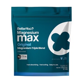 BetterYou Magnesium Glycinate, Citrate & Malate Supplement | 1942mg Magnesium Max Powder - Unflavoured, 3-in-1 Powder 375mg Elemental Absorbtion, Fast Absorbing, Fast Acting & Easy to Use