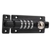 Combination Latch Lock 4 Digit Black Anti Theft Waterproof for