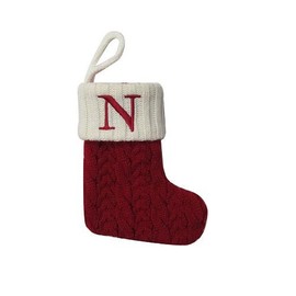 St. Nicholas Square Mini Cable Knit Stocking-Letter N