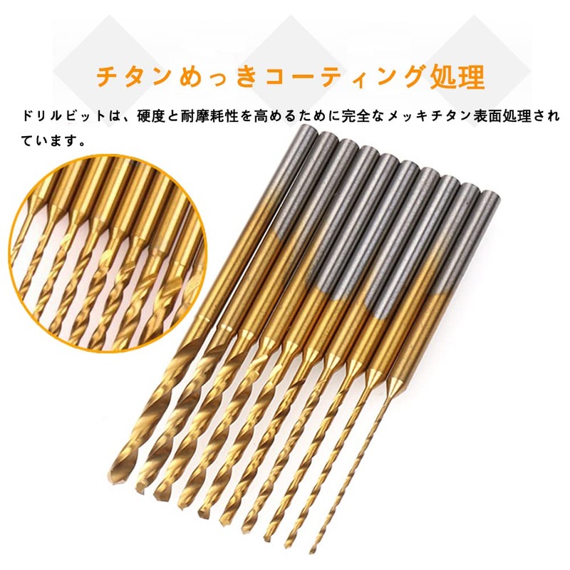 Kimlonton Titanium Coated Mini Router/Router/Hobby Router Small Diameter Drill Mini