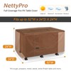 NettyPro Fire Pit Cover Rectangular 52 inch Waterproof Heavy Duty