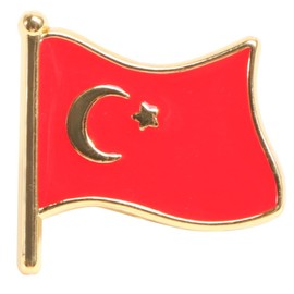 OATIPHO National Flag Brooch Creative Metal Clothes Badge for Casual and Special Events for Festivals Birthdays and Parties Sturdy Pin Ages Turkey