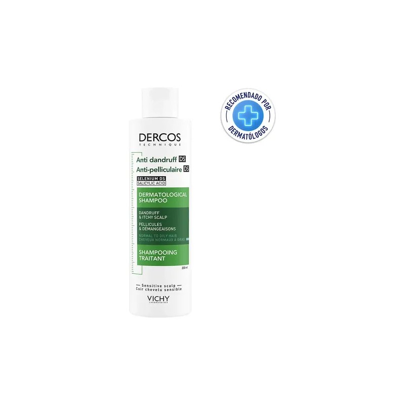 Vichy Shampoo Dercos Anticaspa 200 Ml Cabello Normal A Graso
