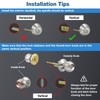 BESTTEN Keyed Same Exterior Door Knob and Single Cylinder Deadbolt