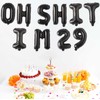 Oh I’m 29! Latex Balloons 16 Inch Black Hallo Twenty