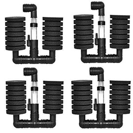 XINYOU XY2831_4pk Air Pump Sponge Filter for Aquarium,Black