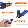 Rustark 6Pcs 5 Inch Micro Wire Flush Cutters, Precision Plastic