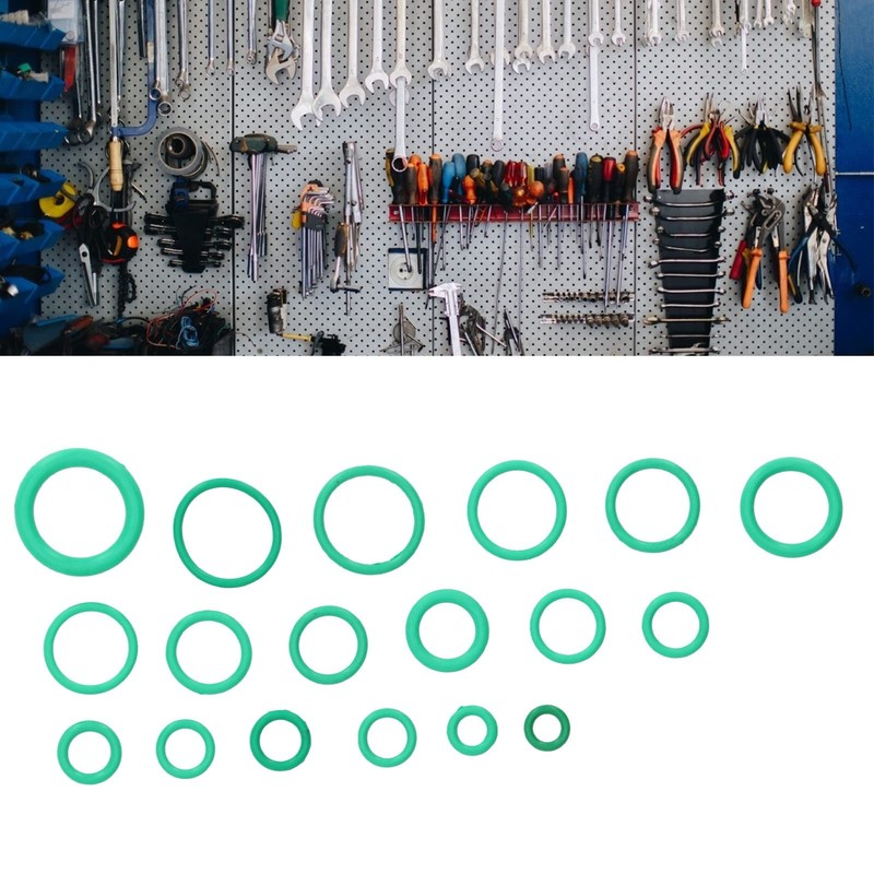 270Pcs Green O Ring Kit, Sealing O Ring Assorted Kit,