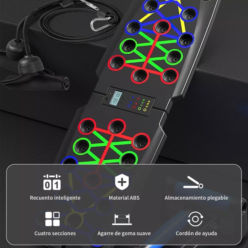 Longliv Tabla Soporte P/ Lagartijas Pecho Hombro Espalda Tríceps Env