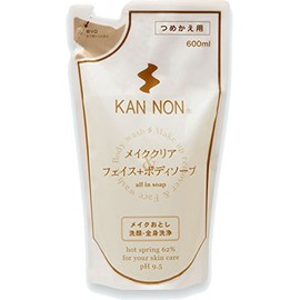 観音温泉 フェイス&ボディソープ 詰替え用 600ml