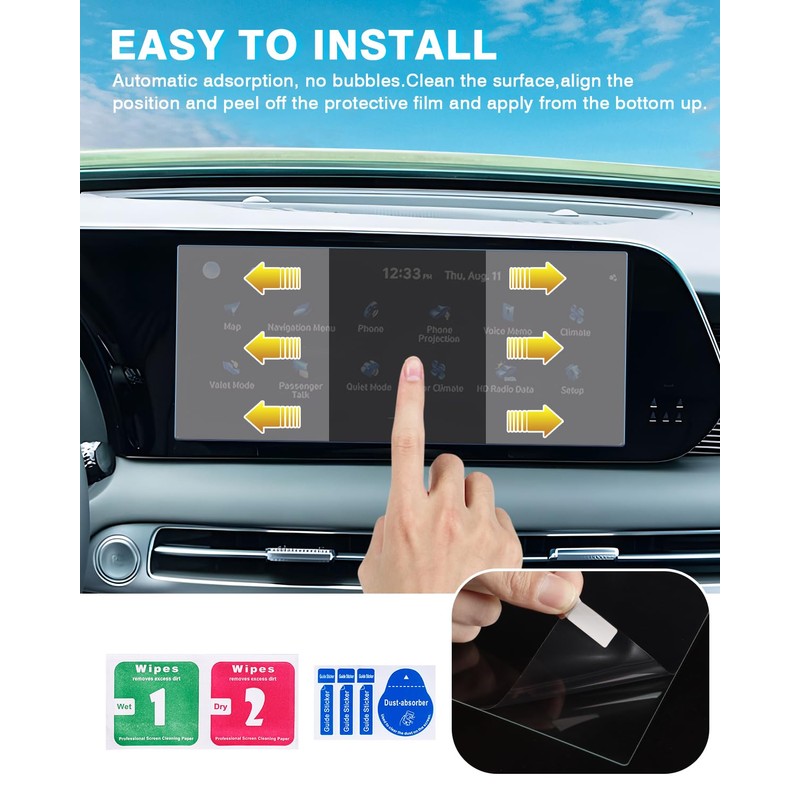 Karltys 2 Pack 2023 2024 2025 Palisade Screen Protector for